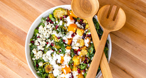 Winter Salad With Garlic Parmesan Croutons