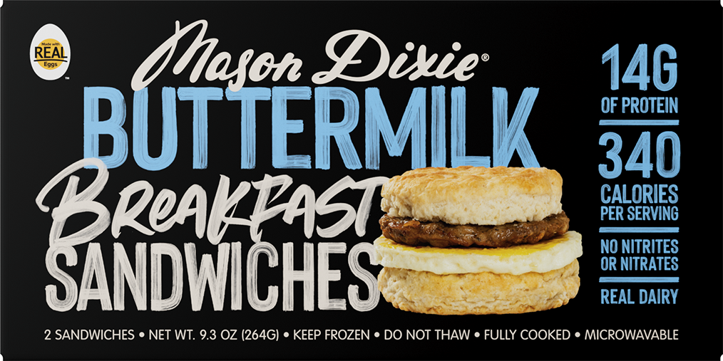 Mason Dixie Buttermilk Breakfast Sandwiches Box